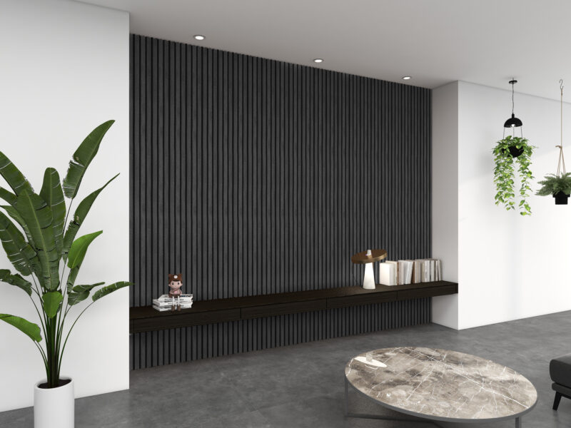 Acoustic Panelling - Black - 2' x 10'